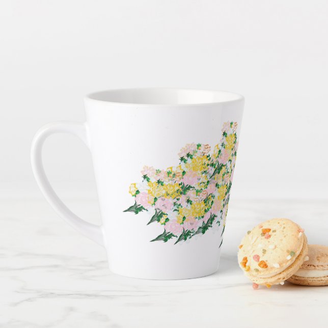 Latte Mug : Vents De Fleurs De Printemps (En situation)