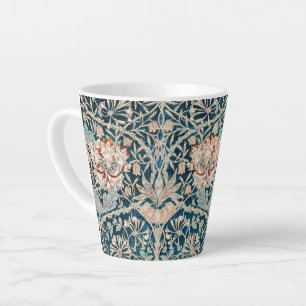 LATTE MUG : WILLIAM MORRIS : HONEYSUCKLE