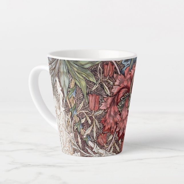 LATTE MUG : WILLIAM MORRIS : HONEYSUCKLE + TULIP (Angle gauche)