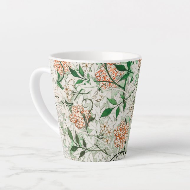 LATTE MUG : WILLIAM MORRIS : JASMINE (Angle gauche)