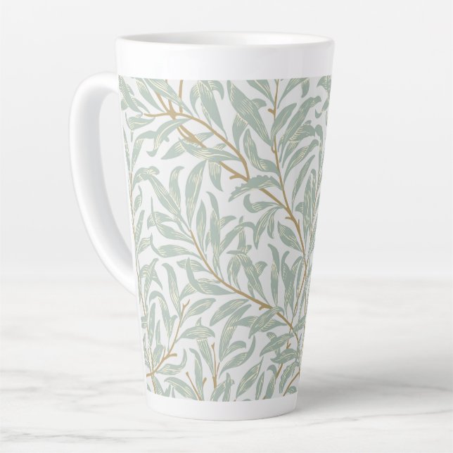 LATTE MUG : WILLIAM MORRIS : WILLOW DESIGN (Angle gauche)