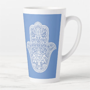 Latte Mugs - Hamsa - Judaïque - Café Mug