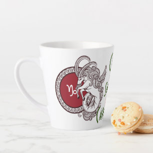 Latte Symbole du zodiaque de Capricorne tasse de café pe