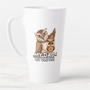 Latte Tasse 17oz : Mein Vater Mein Altes Ich (weiß