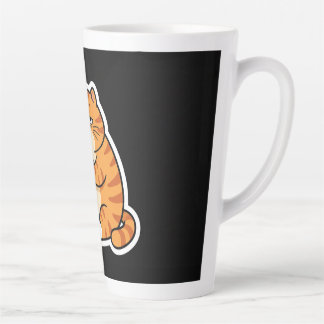 Latte Tasse à café drôle de chat orange endormi | Café m
