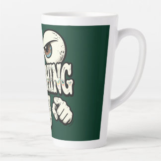 Latte Tasse à café drôle "JE VOUS REGARDE" aux Yeux Rétr