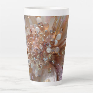 Latte Tasse à café élégante avec design floral inspiré d
