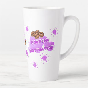 Latte Tasse à café Motivation du matin Café Violet Mig