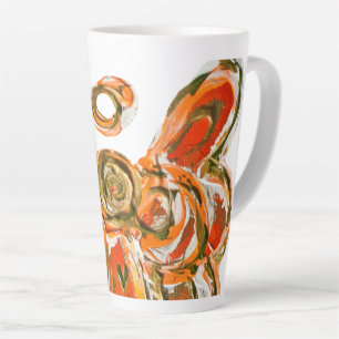 Latte Tasse à café personnalisée Ange Gardien Orange Lat