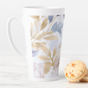 Latte Tasse Abstrakte Blume