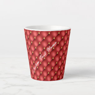 Latte Tasse aus rotem Goldstein mit benutzerdefini
