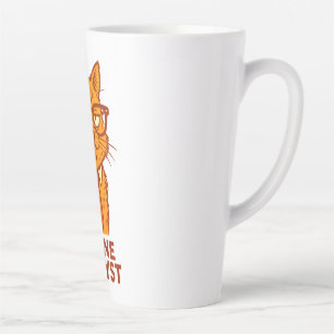 Latte Tasse Chat Analyste Rétro – Cadeau pour amateur de