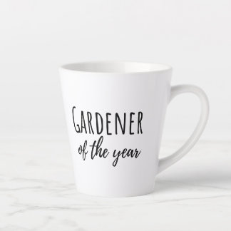 Latte Tasse de café amusante pour le jardinier de l'anné