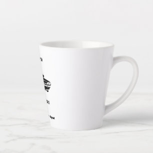 Latte Tasse de café La vie est meilleure avec quatre rou