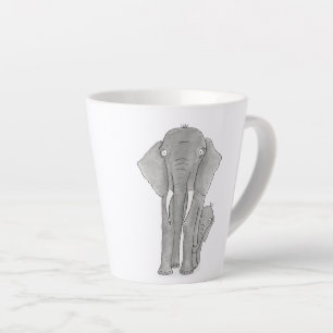 Latte Tasse der Mutter und des Babyelefanten