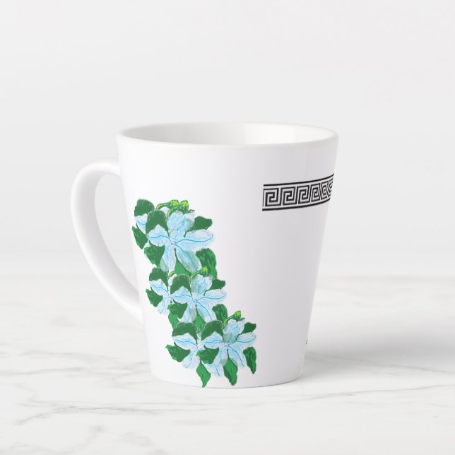 Latte Tasse: Ein griechisches Gefühl Milchtasse (Linke Ecke)