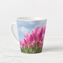 Tasse Fleurs de Tulipes Roses – Cadeau pour Amateu