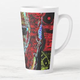 Latte-Tasse - Frequenzschlange Abstrakte Energie Milchtasse