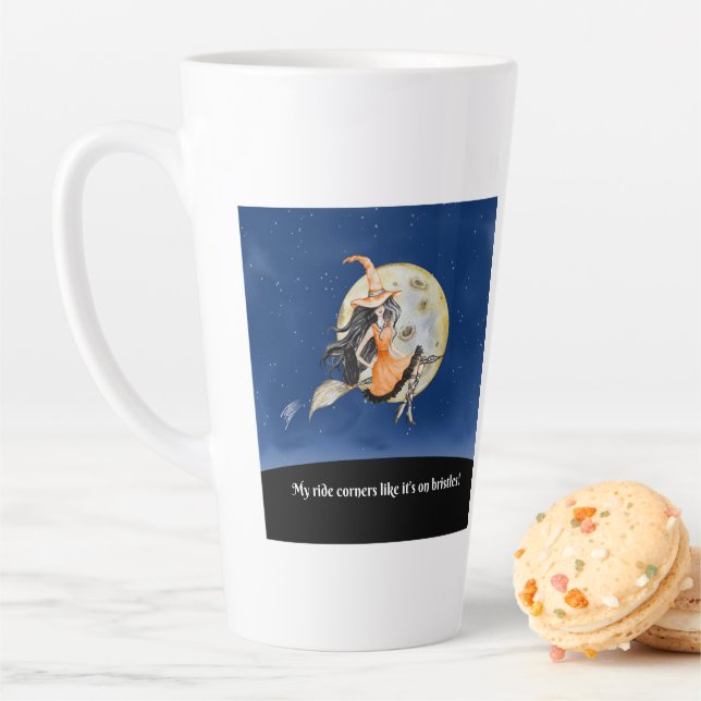 Latte Tasse, Hexe's Sweet Ride Milchtasse (Beispiel)