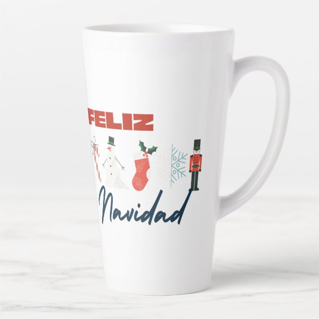 Latte Tasse im Stilstil (Rechts)