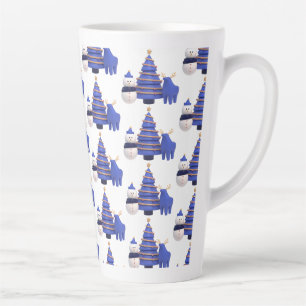 Latte Tasse im Stilstil