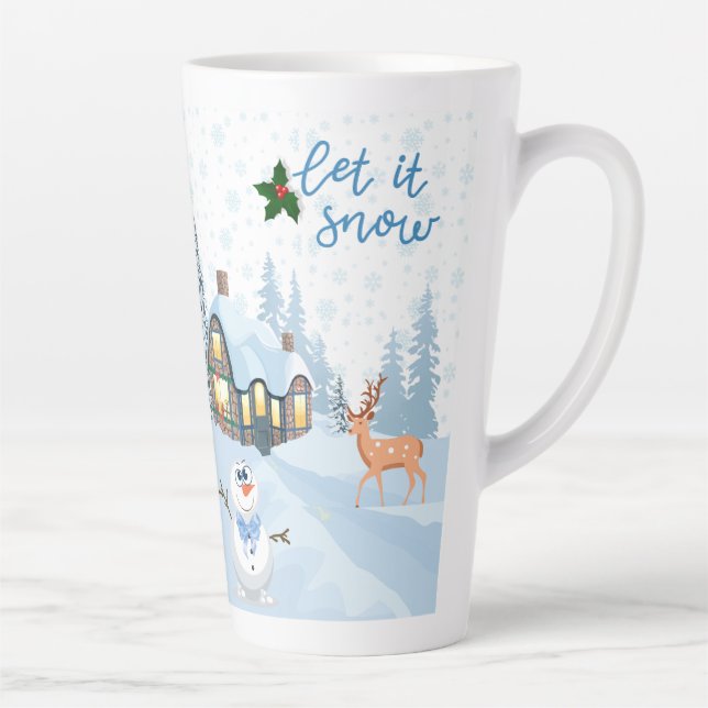 Latte Tasse im Stilstil (Rechts)