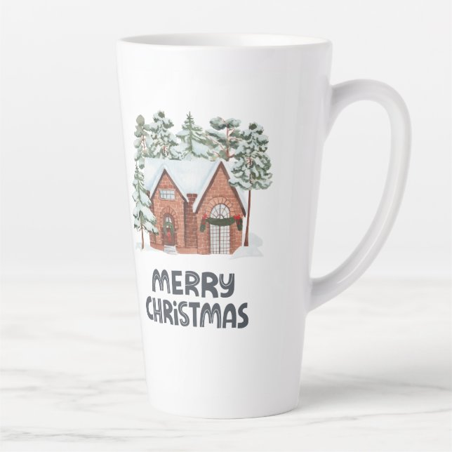 Latte Tasse im Stilstil (Rechts)