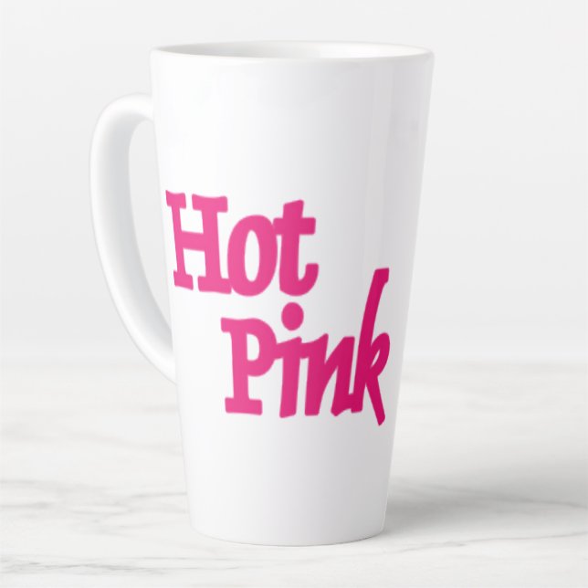 Latte Tasse in Pink (Linke Ecke)