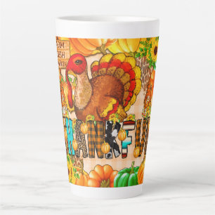 Latte Tasse mince de remerciement sublimation - Action d