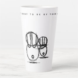Latte Tasse | Niedlich Couple Bunny | Seien Sie au