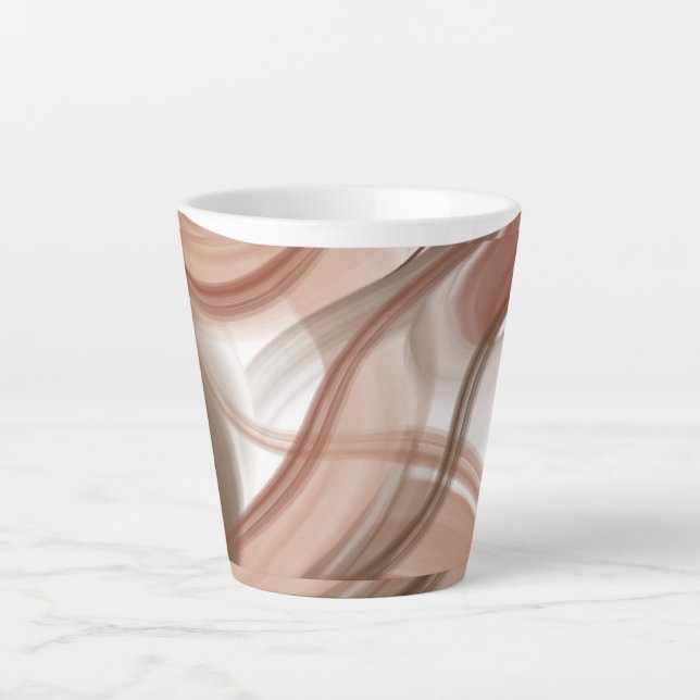 Latte Tasse"Pastel Ästhetische Latte Tasse - Elega (Vorderseite)