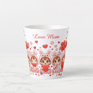 Latte Tasse personnalisée d'amour Cadeau de la fête de