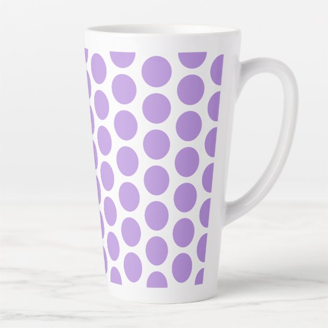 Latte Tasse-Polka Dots Latte Tasse (Rechts)