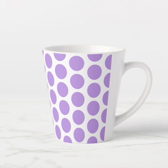 Latte Tasse-Polka Dots Latte Tasse (Rechts)