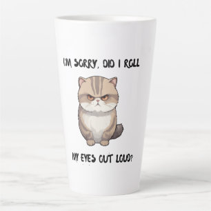 Latte Tasse pour dames, Désolée, Ai-je Roulé