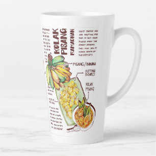 Latte Tasse Ramadan Iftar Dish Kolak Banana