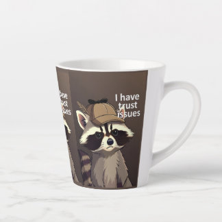 Latte Tasse Raton Laveur Problèmes de Confiance | Raton