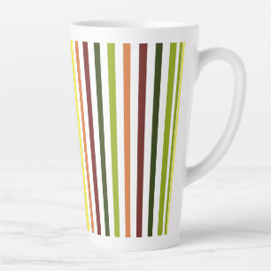 Latte Tasse rayée colorée