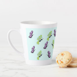 Latte Tasse / Schmetterlinge