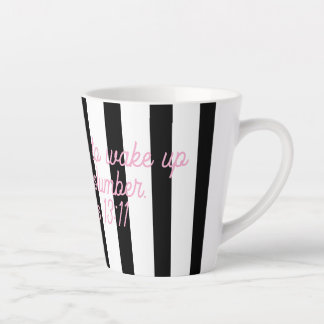 Latte Tasse Slumber en rose/noir/blanc.