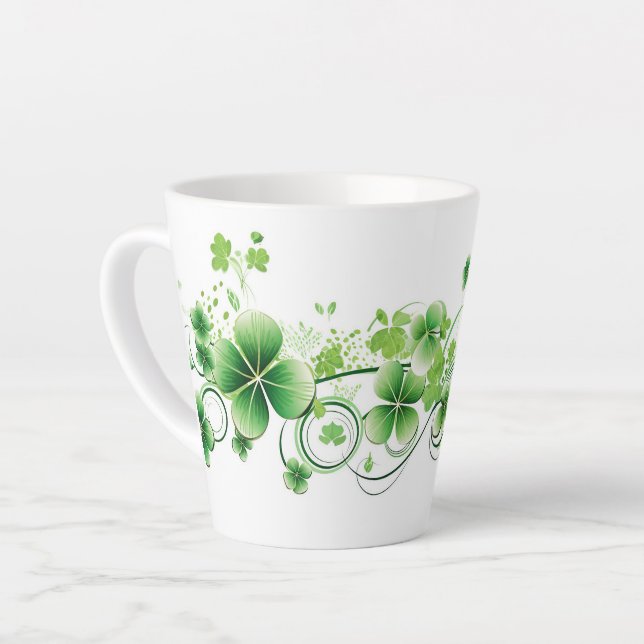 Latte Tasse-St Patricks Clovers Milchtasse (Linke Ecke)