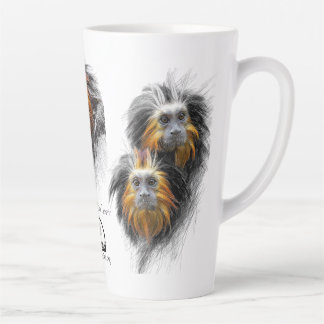 Latte Tasse Tamarin lion à tête dorée par RSCF