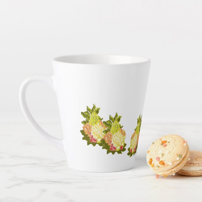Latte Tasse: Tropische Früchte Milchtasse (Beispiel)