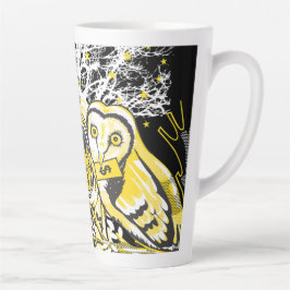 Latte-Tasse Urban Tree Eule & Reichtum Surrealer P Milchtasse