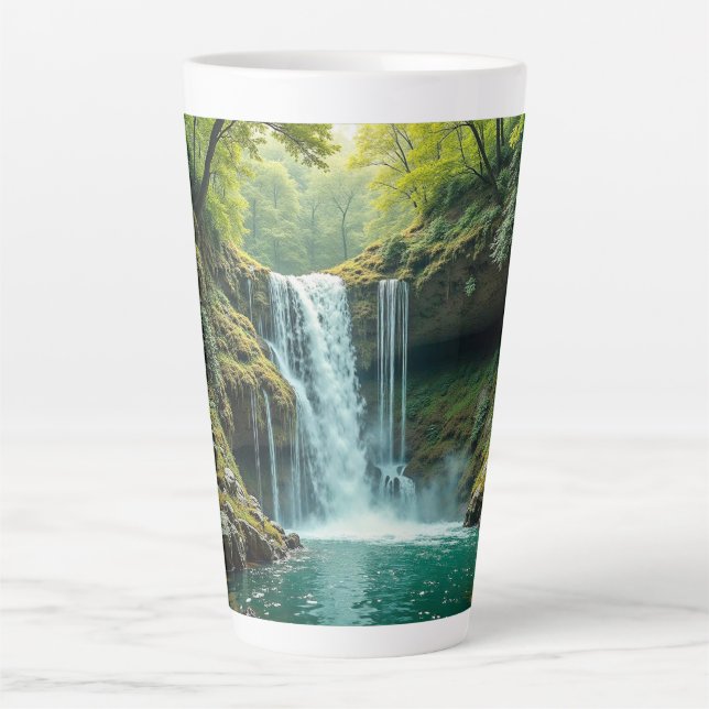 Latte-Tasse (Wasserfall) Milchtasse (Vorderseite)