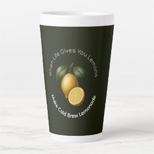 Latte-Tasse - Wenn das Leben dir Zitronen gibt  Milchtasse
