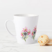 Latte-Tasse: Wilde Blumen