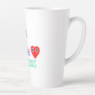 Latte Vivez votre vie jusqu'à la plus grande tasse de la