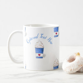Latte & Whipped Cream (Blau) Kaffeetasse