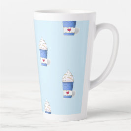 Latte & Whipped Cream (Blau) Milchtasse